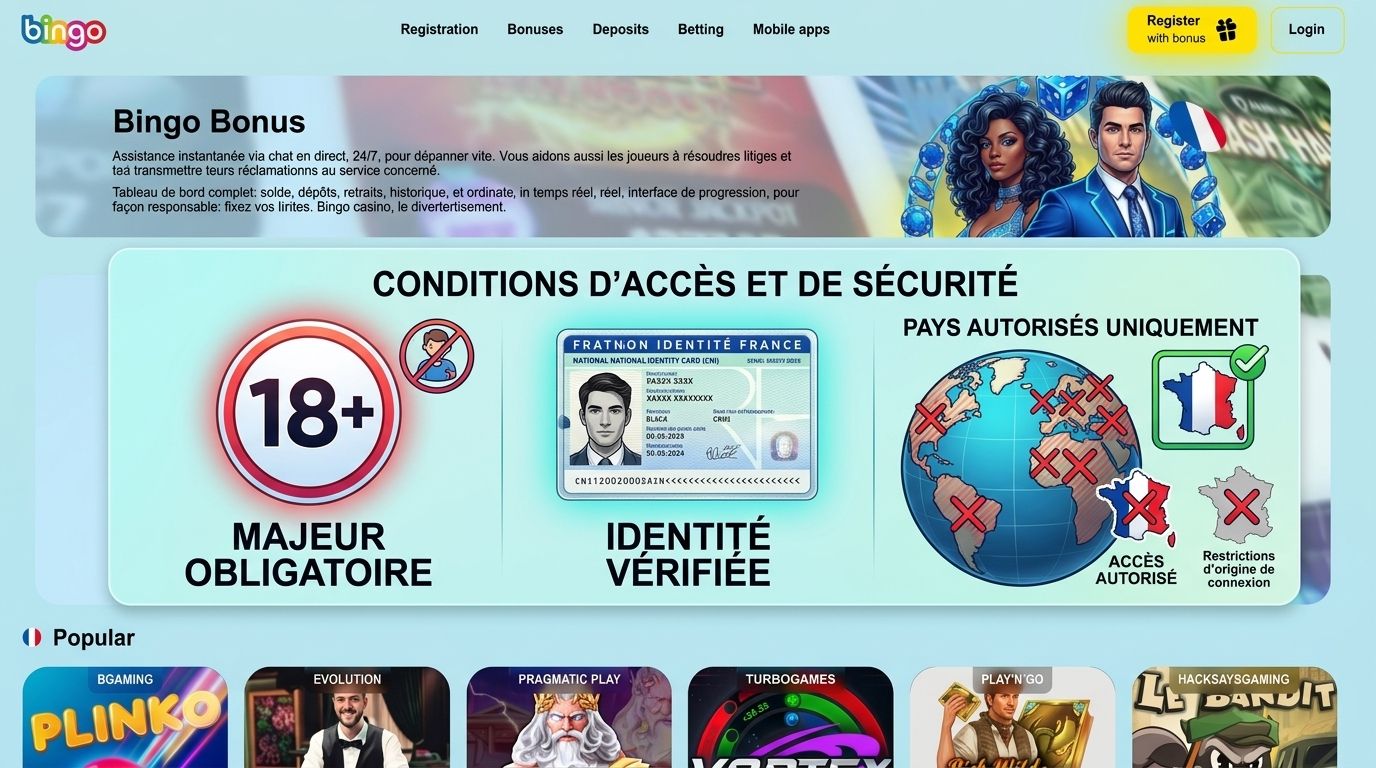Personnes incapables de s’inscrire mineurs, pays non autorisés, identité non conforme.